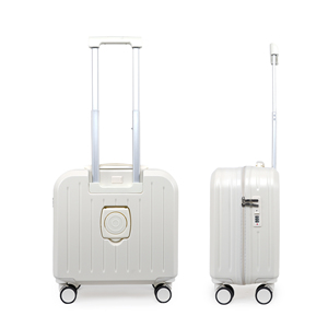 Tùy chỉnh ABS xe đẩy hành lý vỏ người đàn ông kinh doanh du lịch hành lý Vali 18 inch cabin kích thước với người giữ cốc và cổng USB - Product Image 4