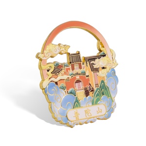 Cadeau promotionnel personnalisé, aimant de réfrigérateur en métal de nouvelle conception, design creux multicolore - Product Image 6