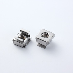 304 Stainless Steel <b>Snap</b>-On/Clip-On Floating Nut Silver Modern Simple Square Hole Machine Cabinet Screw <b>Cap</b> Durable Easy - Product Image 5