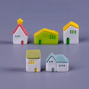 Micro-paesaggio KI Zhuojing Moss, casa delle fate <span class=keywords><strong>in</strong></span> stile freehand, artigianato <span class=keywords><strong>in</strong></span> resina, accessori decorativi fai da te, da tavolo - Product Image 2