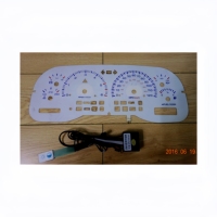 PYL PYL-EL-CAR-GAUGE EL Car Gauge untuk Dashboard Mobil, Bus, Truk, Pesawat dengan Lampu Latar Jelas untuk Speedometer, Tachometer, dan Pengukur Bahan Bakar