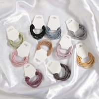 Lot de 10 bandes élastiques multicolores durables, accessoires, élastiques fins pour cheveux, élastiques pour queue de cheval, pour femmes, hommes et enfants.