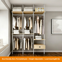 Armoire métallique robuste et antirouille, design semi-personnalisé, structure démontable, grand rangement pour appartement studio
