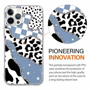 Rubans colorés en silicone souple et coutures imprimées en noir et blanc, lentille tout compris, <span class=keywords><strong>coque</strong></span> souple pour étui de téléphone <span class=keywords><strong>iPhone</strong></span> - Product Image 3
