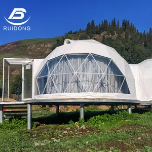 Tente dôme camping glamping fabriquée en usine Hôtel Design Maison Résistance aux UV Style extérieur étanche