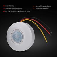 TUODI TDL-9958 12V atau 220V Jangkauan Sensor 3-5m dan Daya 800W untuk Penerangan Otomatis Koridor Saklar Sensor Gerak PIR