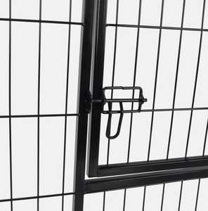 قفص كلاب معدني 16-لوح 24 إنش قفص روضة للأطفال سياج للحيوانات الأليفة/الكلاب الصغيرة والكلاب الكبيرة متوسطة الحجم مع باب حديدي آمن/بوابة للاستخدام الداخلي - Product Image 6