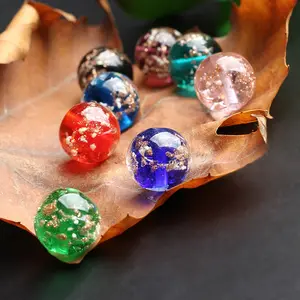 Ronde 6mm 8mm 10mm 12mm accessoires de bricolage colorés bracelets en vrac en verre lumineux perles en gros pour la fabrication de bijoux