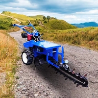 2025 gran oferta máquina de excavación de zanjas tipo cadena de tubería de energía diésel/máquina de zanjas agrícolas