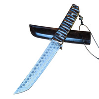 Couteaux d'extérieur en acier damas de haute qualité Couteaux de chasse de pêche de camping pour une utilisation sur le terrain