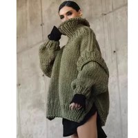 Pull-over élégant en pur cachemire pour femmes, tricot personnalisé, vêtements d'hiver pour les journées de travail, style décontracté, design ample et blanc
