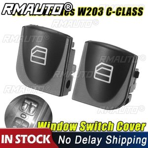 ฝาครอบสวิตช์กระจก 2 ชิ้น สำหรับ Mercedes Benz W203 C320 C230 C240 C280 ฝาครอบคอนโซลสวิตช์กระจกไฟฟ้า A2038210679 อุปกรณ์ตกแต่งรถยนต์ - Product Image 1