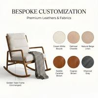 Fauteuil de loisirs moderne Wabi-Sabi en teck doré fait main, matériaux écologiques, pour salon, bureau à domicile, mobilier de maison