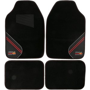 Set tappetini 4 pezzi Racing nero/rosso - Product Image 4