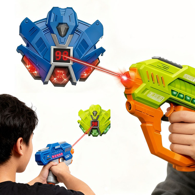 EPT Boys Electronic Laser Gun Toy Machine Gun Powerful Plastic Toy for Kids Gift
