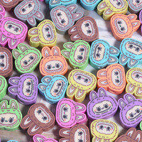 Bijoux Breloques Pendentifs Émaillés Labubu Dessin Animé Tendance Vente Chaude pour Colliers et Bracelets DIY