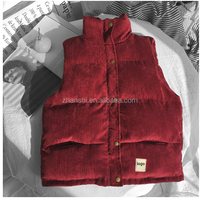 Gilets d'hiver rembourrés pour homme avec patch en daim