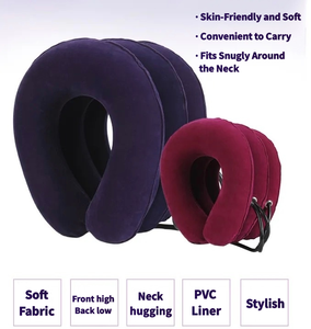 Collar de tracción Cervical neumático ajustable para adultos soporte corto para cuello para corrección de cuello Cervical - Product Image 5