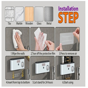 Esterilizador Inteligente para Cepillos <span class=keywords><strong>de</strong></span> Dientes con <span class=keywords><strong>Dispensador</strong></span> Automático <span class=keywords><strong>de</strong></span> Pasta Dental, Organizador <span class=keywords><strong>de</strong></span> Baño <span class=keywords><strong>de</strong></span> 5 Ranuras para Cepillos <span class=keywords><strong>de</strong></span> Dientes Eléctricos - Product Image 3