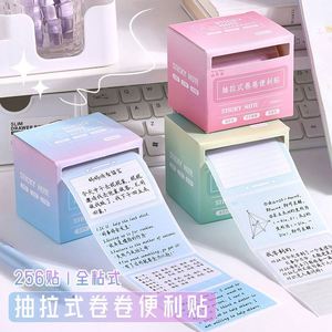 Notas Adhesivas Panda Kawaii, 256 Hojas/Caja, Papelería Adhesiva Bonita para Estudiantes, Marcadores de Corrección de Errores - Product Image 3