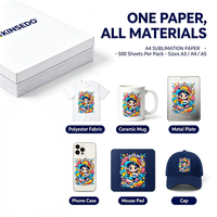 Papier de sublimation jet d'encre professionnel A4 100 g/m² à taux de transfert élevé pour transfert thermique