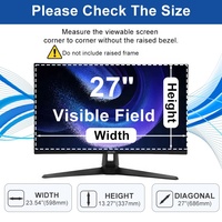 Filtre de confidentialité amovible à double sens pour écran latéral, anti-lumière bleue, anti-rayures, pour moniteur ASUS 27 pouces 16:9 Widescreen