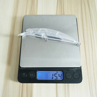 Leurre dur transparent de style japonais Spearhead 95S, 1 cm / 15,4 g, corps de leurre coulant transparent