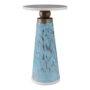 Tavolino con Piano in Marmo e Base Scultorea per Arredamento Camera da Letto e Soggiorno - Product Image 4