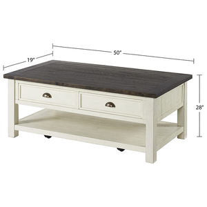 Decoración de Hotel, muebles de sofá, mesa de centro de lujo, minimalista, oficina, hogar, madera y hierro, mesa de centro de madera moderna - Product Image 3