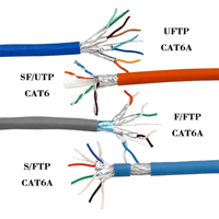 Cable de Red DENIXI de Alta Calidad, 305M, Cat6/Cat6A, CCA, 24AWG/25AWG, Material de la Cubierta PVC/LSZH, Cable LAN