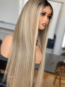 เงาหรูหรา Desgin 5*5 HD วิกผมลูกไม้ปิดตรงวิก<span class=keywords><strong>ผม</strong></span><span class=keywords><strong>ผม</strong></span>มนุษย์สีบลอนด์ไฮไลท์วิกผมยาวสําหรับสาว<span class=keywords><strong>สวย</strong></span> - Product Image 3