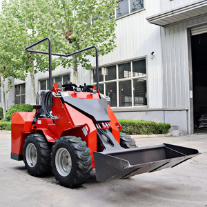 DR490 мини фронтальный погрузчик Землеройная техника компактный скользящий руль Китай скользящий руль дизельный погрузчик с креплениями - Product Image 4