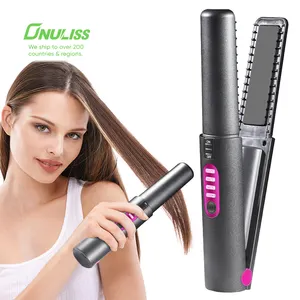 Rechargeable Cordless Hair Straightener Ceramic Wireless Private Label Flat Iron Wholesale Price Oem Cordless Hair Straightener