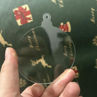 Disques ronds en plexiglas transparent découpés au laser sur mesure pour sous-verres, présentoirs et projets DIY