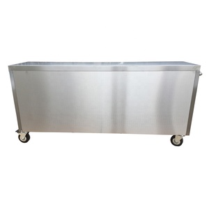 خزانات مطبخ ثقيلة من الفولاذ المقاوم للصدأ طراز OEM ODM ، 15 درج ، عربة عربة ، طاولة عمل ، جراج ورشة عمل - Product Image 6