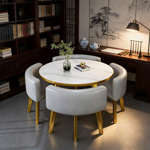 Elegante <span class=keywords><strong>e</strong></span> Resistente <span class=keywords><strong>Tavolo</strong></span> da Pranzo in Legno con 4 Sedie per Casa, Locanda, <span class=keywords><strong>Cucina</strong></span> <span class=keywords><strong>e</strong></span> Soggiorno - Product Image 1