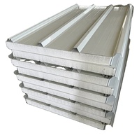 Panneaux sandwich en polyuréthane, panneaux isolants pour toiture et murs, construction de maisons préfabriquées, entrepôt, panneaux écologiques en acier avec âme en laine de roche