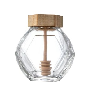 Bình Thủy Tinh Lọ Mật Ong 250G 500G Có Que Múc Và Nắp Lọ Thủy Tinh Kín Bình Đựng Mật Ong Trong Suốt Bình Đựng Mật Ong Hình Lục Giác - Product Image 6