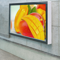 Installation de support d'écran publicitaire LCD sans ventilateur en aluminium ultra mince pour affiche murale de magasin de détail extérieur IP65