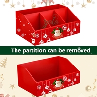 Lanche Organizador para Countertop Wood Pantry Caixas De Armazenamento com Alças Bar para Chips Doces Kitchen Food Container Box Drawer Calcinha