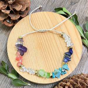 Bracelet en pierre naturelle avec perles de verre colorées – Sagesse et vision claire – Potentiel de marketing viral exclusif – Conception personnalisée - Product Image 1