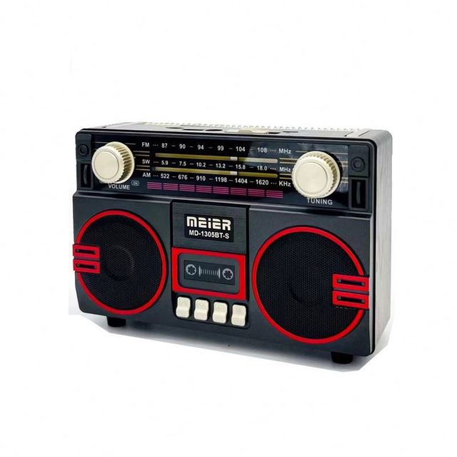 Factory Price Cross-Border New Arrival Portable Outdoor Dual Speaker Multiband for Internet Radio Rechargeable Battery USB
