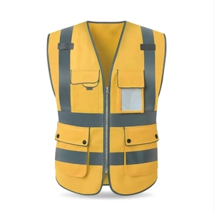 Logo-Druck Straßensicherheitskleidung 100% Polyester Reflektierende Jacke Warnweste - Product Image 6