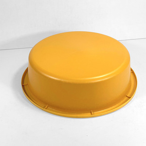 Mangeoire en plastique jaune 47x13x38cm pour porcs, canards, oies, chats, chiens, bovins, moutons - Product Image 2