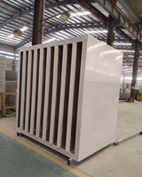 Grille de ventilation insonorisante et acoustique étanche à l'eau avec lame de réduction du bruit pour salle de générateur et entrée CVC