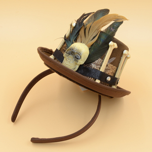 ชุดเทศกาลฮาโลวีนปี MH-3089,ชุดแฟนซีหมวกตลกแนวสตีมพังค์มินิที่คาดผม - Product Image 2