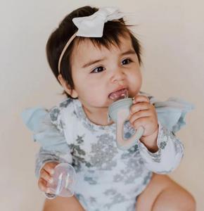 BPA miễn phí sản phẩm em bé trung chuyển mọc răng núm vú trẻ sơ sinh Silicone tươi trái cây thực phẩm trung chuyển mài Thanh bé nibbler núm vú giả - Product Image 2