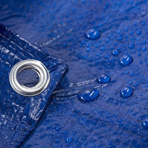 Bâche en plastique bleue imperméable en polyéthylène pour couverture extérieure, vente en gros d'usine à prix abordable - Product Image 4