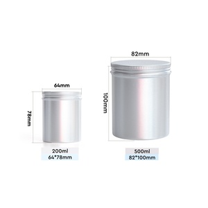 Custom Capacity Aluminum Tin Container Airtight Storage for <b>Bath</b> <b>Salts</b> and Cosmetic Packaging with Custom Color and Screw Cap - Product Image 2