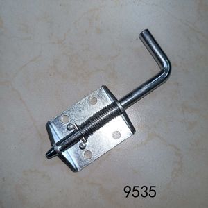 Loquet à ressort 9535 C-C pour porte en fer, loquet de traction robuste, plaqué zinc bleu, design industriel - Product Image 3